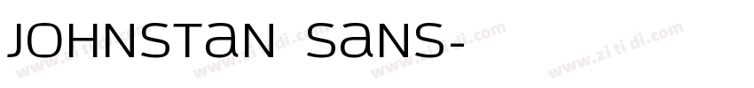 johnstan sans字体转换